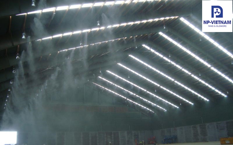 Khả năng làm mát hiệu quả cho nhà xưởng bằng hệ thống phun sương