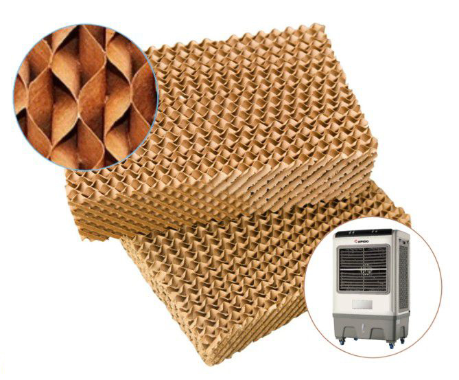 Tấm làm mát cooling pad cho máy làm mát công nghiệp, quạt hơi nước