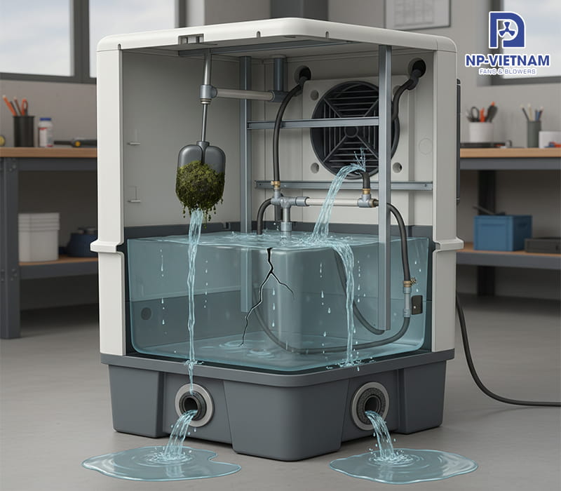 Lỗi do hệ thống cấp và kiểm soát nước