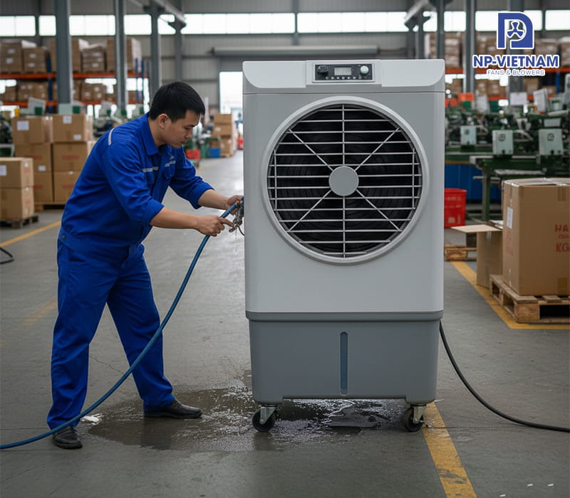 Lưu ý khi vận hành để tránh quạt điều hòa công nghiệp bị rò nước