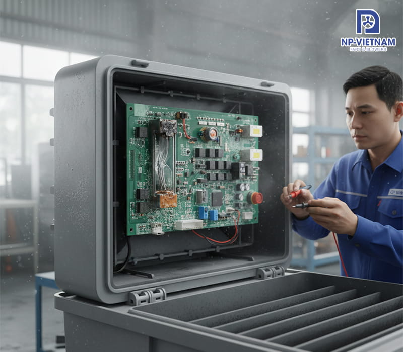 Hỏng bộ phận board mạch điều khiển (Lỗi phổ biến nhất)
