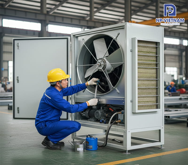 Bí quyết bảo trì để quạt hơi nước luôn vận hành êm ái