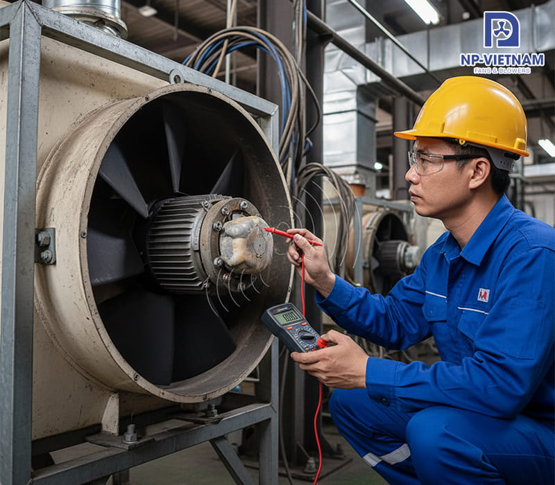 Tụ khởi động motor bị hỏng hoặc bị yếu