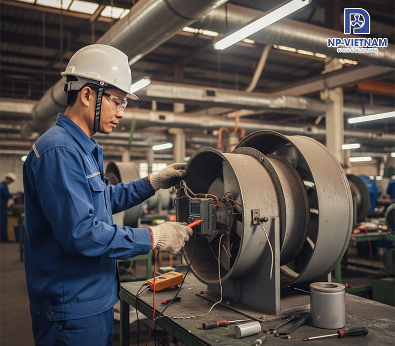 Cách kiểm tra và sửa lỗi quạt hút composite tại chỗ