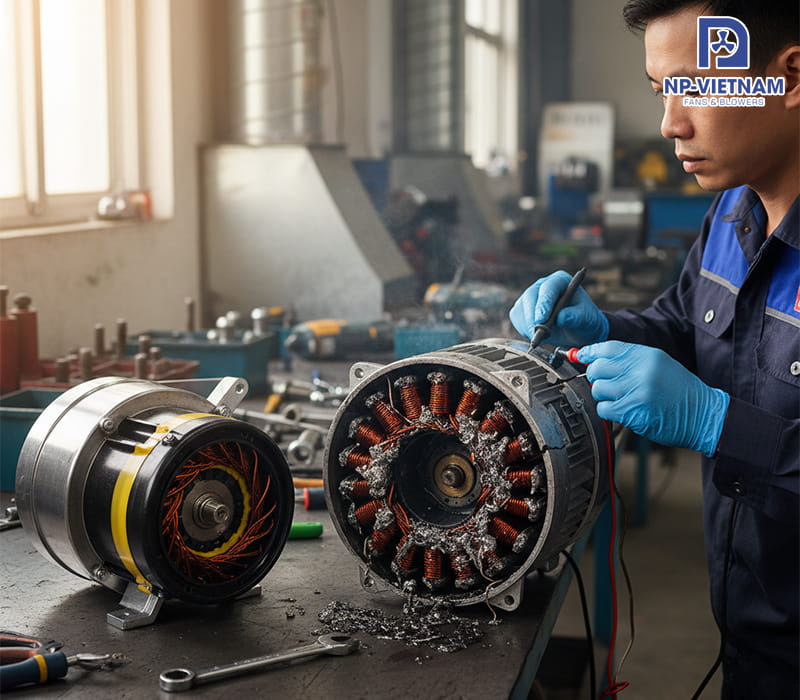 Khi nào bạn cần quấn lại hoặc thay mới motor quạt hút?