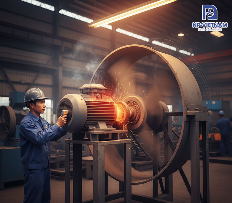 Dấu hiệu nhận biết quạt hút composite đang gặp sự cố về nhiệt