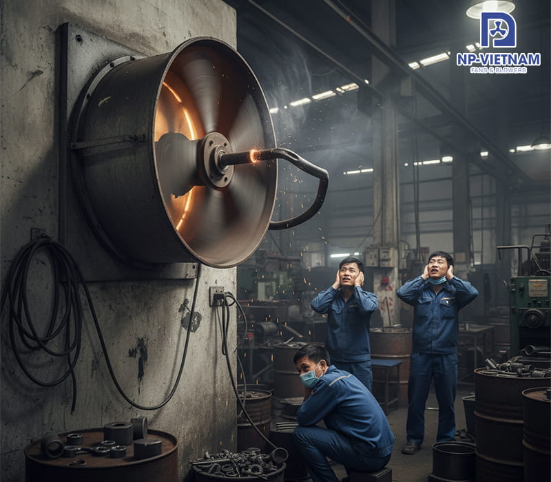 Tác hại khi để quạt hút composite kêu to kéo dài