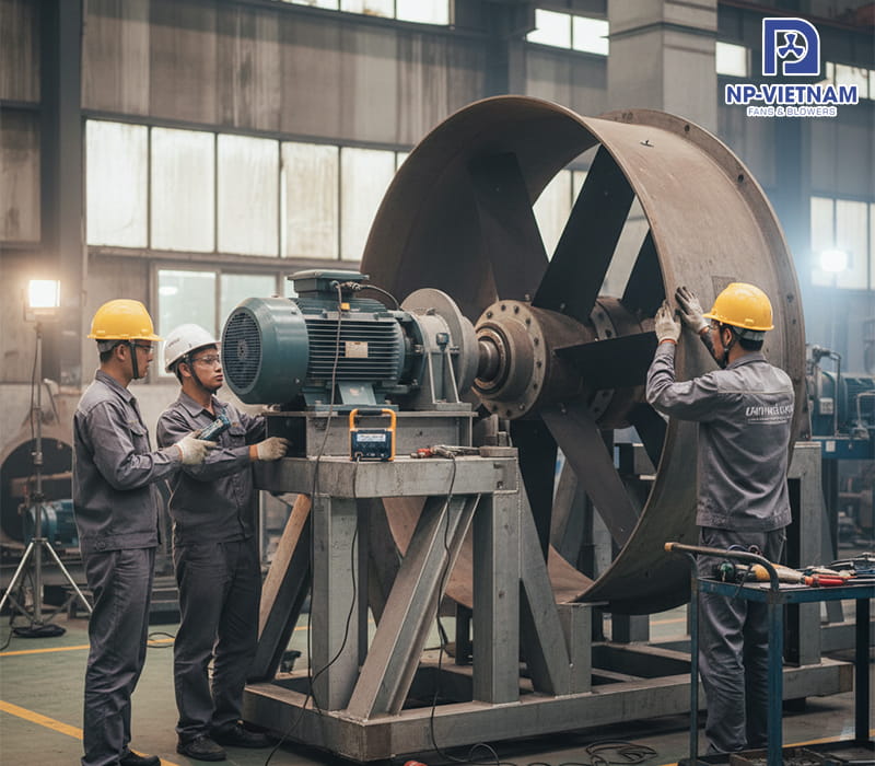 Quy trình bảo trì giúp quạt hút composite vận hành êm ái