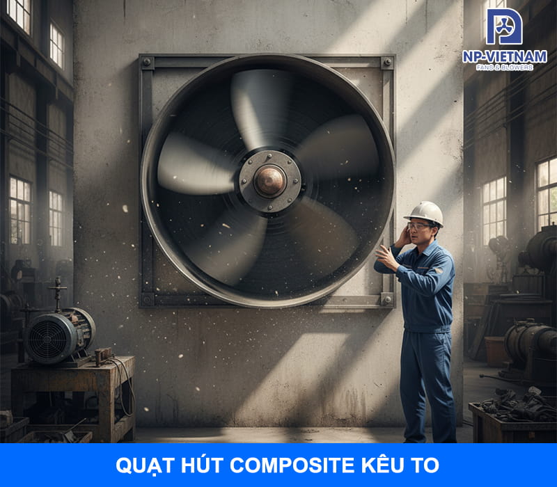 Quạt hút Composite kêu to