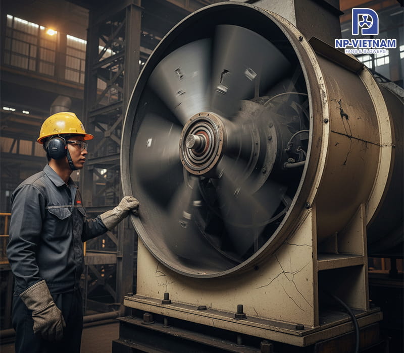 Tại sao quạt hút composite rung mạnh khi hoạt động?