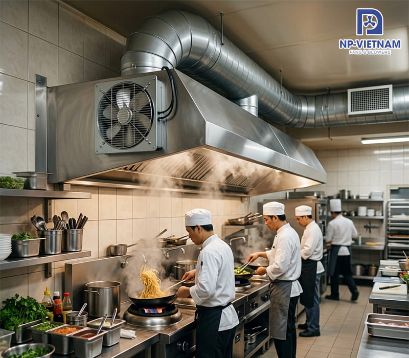Giải pháp hút mùi hiệu quả cho bếp công nghiệp và nhà hàng