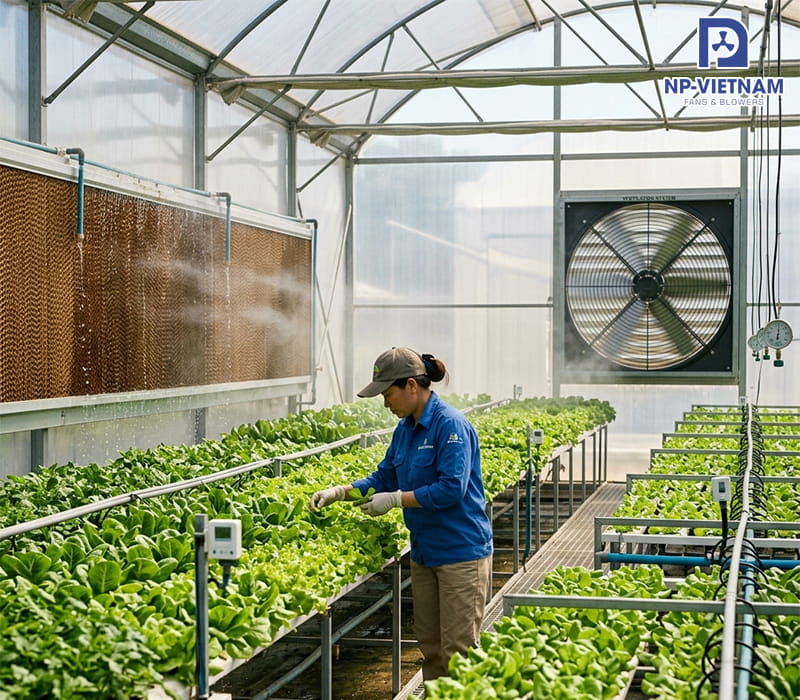 Ứng dụng trong nông nghiệp công nghệ cao và nhà kính