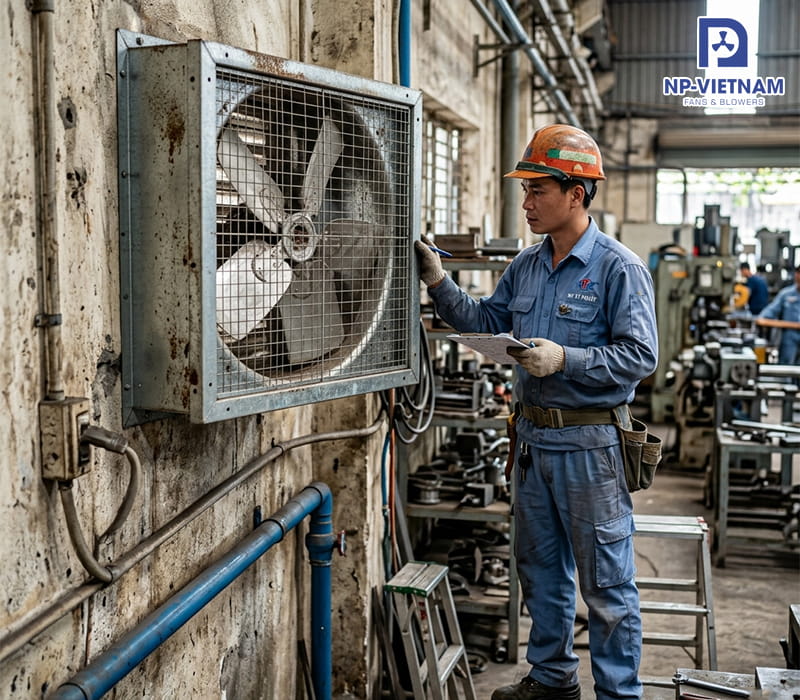Quạt thông gió công nghiệp 600x600