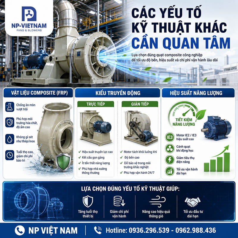 Các yếu tố kỹ thuật khác cần quan tâm
