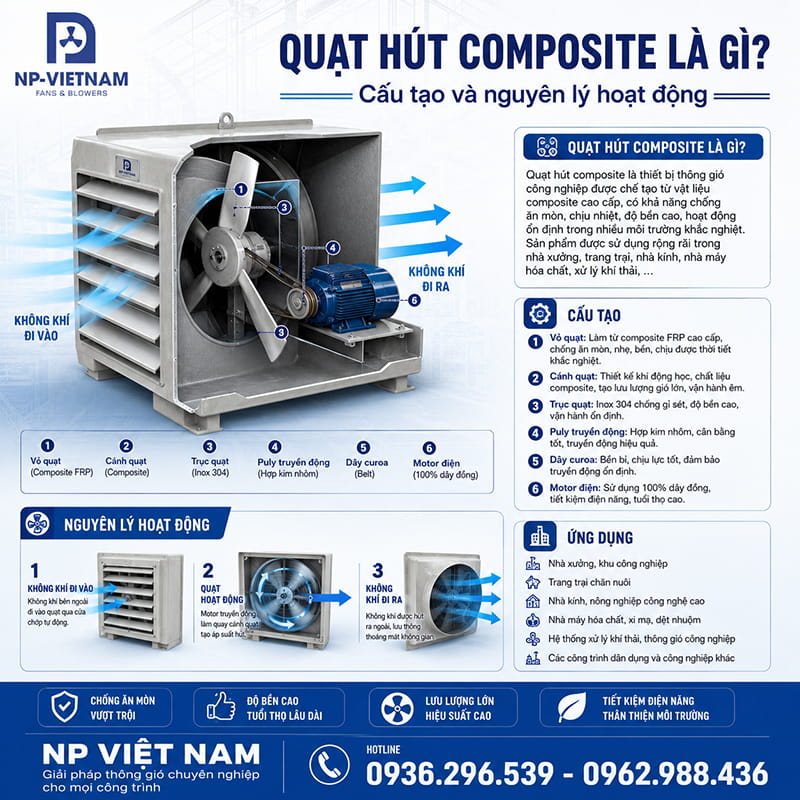 Quạt hút composite là gì?