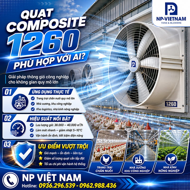 Quạt Composite 1260 phù hợp với ai?