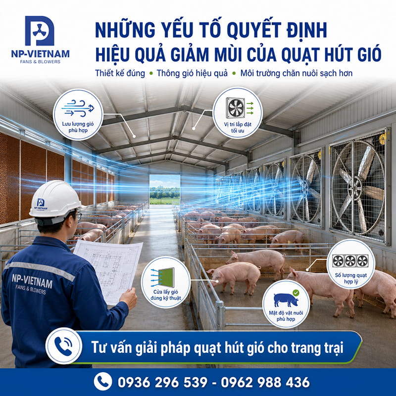 Những yếu tố quyết định hiệu quả giảm mùi của quạt hút gió