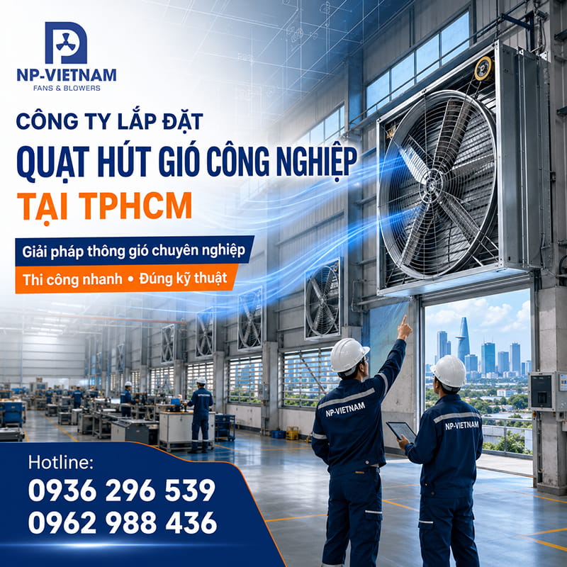 Công ty lắp đặt quạt hút gió công nghiệp tại TPHCM