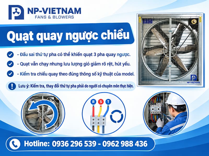 Quạt quay ngược chiều
