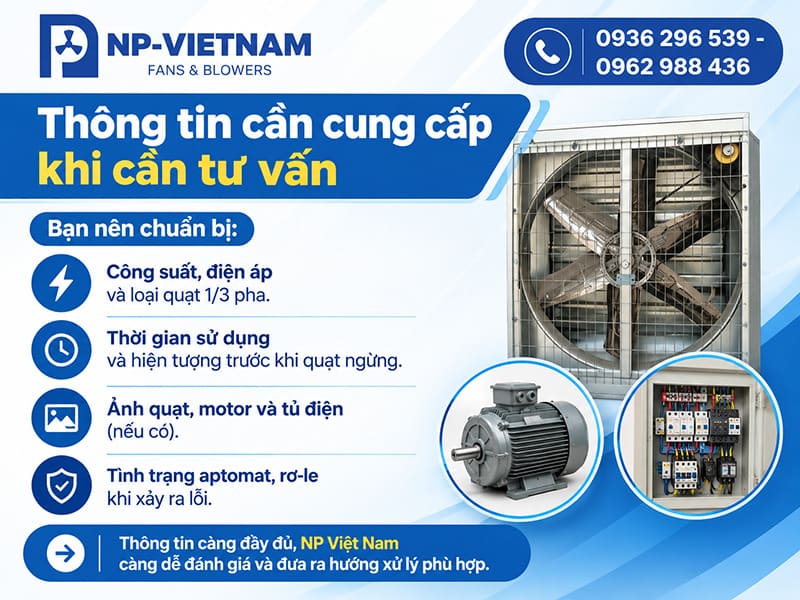 Thông tin cần cung cấp khi cần tư vấn